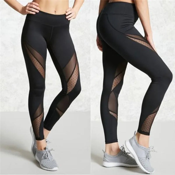 Fashion Mesh Patchwork Leggings