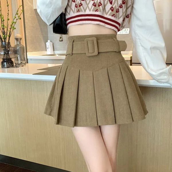 Brown Vintage Corduroy Skirt