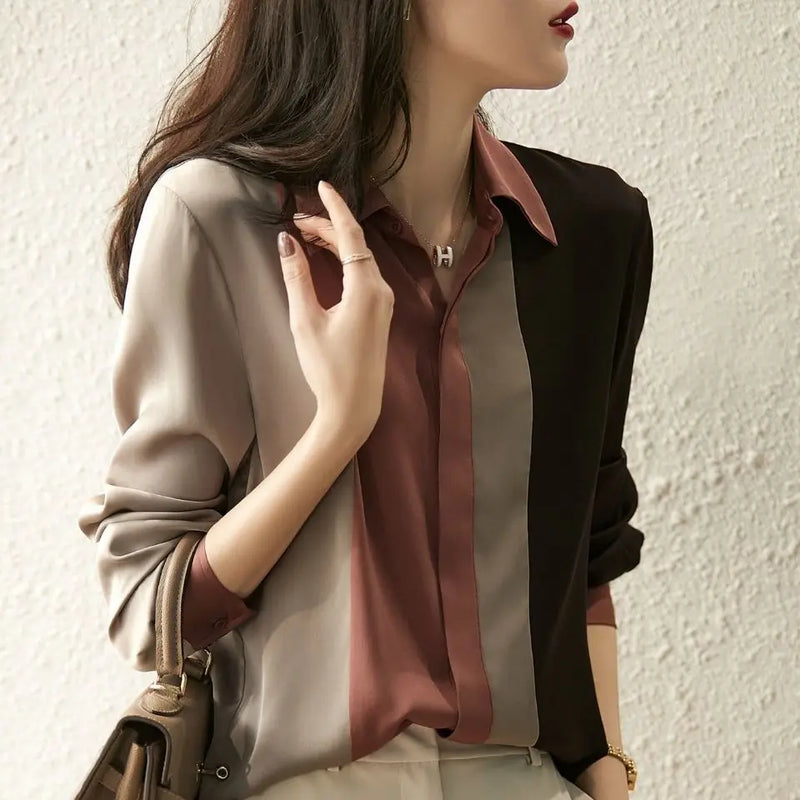 Striped Chiffon Shirt